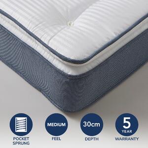 Commercial Collection 1000 Pocket Pillow Top Mattress White