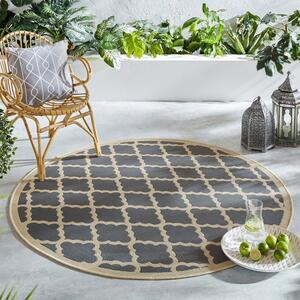 Padua Round Geometric Indoor Outdoor Rug