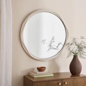 Round Pond Stone Effect Wall Mirror