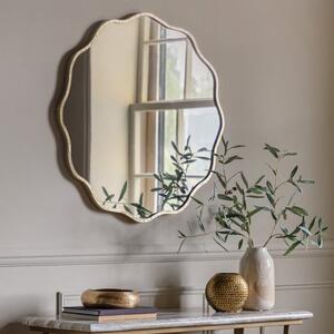 Eula Wavy Round Wall Mirror