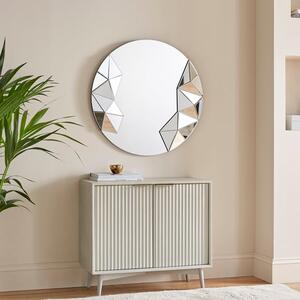 Chelsea Round 3D Geometric Wall Mirror