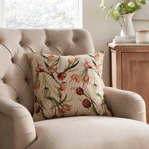 Tulips Tapestry Cushion Cover Natural