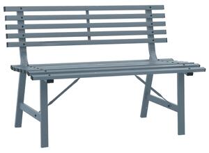 Garden Bench 110 cm Steel Grey