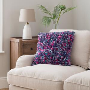 Ava Fluffy Texture Cushion Purple