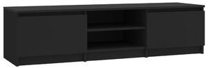 TV Cabinet Black 140x40x35.5 cm Engineered Wood