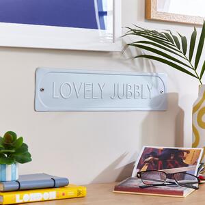 Elements Lovely Jubbly Plaque Blue