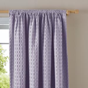 Emerson Waffle Slot Top Curtains Lilac
