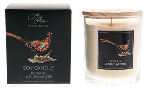 Meg Hawkins Rosehip & Birchwood Pheasant Candle Natural