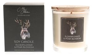 Elderflower & Pear Blossom Stag Candle Natural