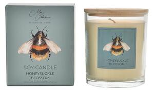 Honeysuckle Blossom Bee Candle Natural