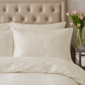 Dorma Luxe Wisteria Ivory Duvet Cover and Pillowcase Set Champagne (Ivory)