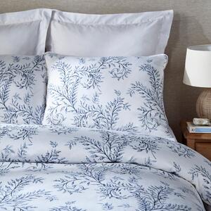 Dorma Sea Vine 100% Cotton Standard Pillowcase Pair Blue