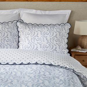 Dorma Eventide 100% Cotton Standard Pillowcase Pair Blue