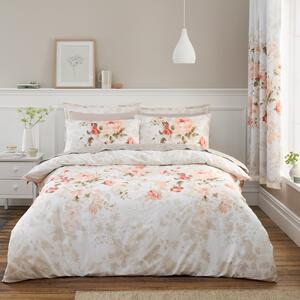 Evelyn Rose Coral Duvet Cover and Pillowcase Set Coral