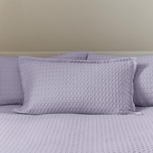 Emerson Waffle Oxford Pillowcase Lilac (Purple)
