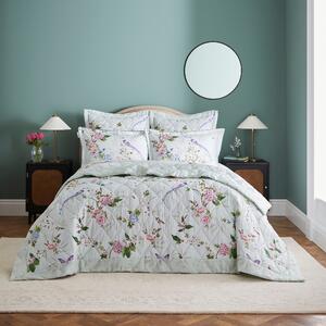 Dorma Love Bird Bedspread Celadon