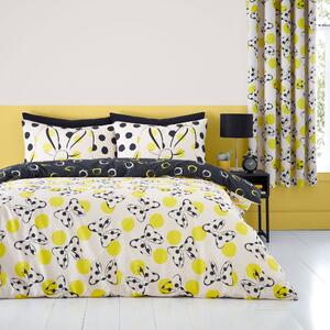 Minnie Yellow Duvet Cover and Pillowcase Set Yellow