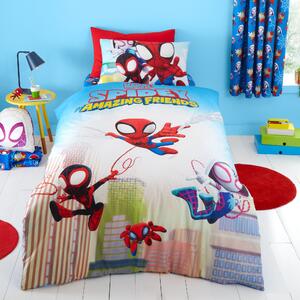Spidey and His Amazing Friends Duvet Cover Pillowcase Set MultiColoured
