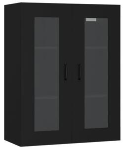 Hanging Wall Cabinet Black 69.5x34x90 cm