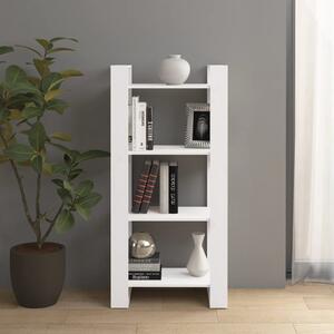 Book Cabinet/Room Divider White 60x35x125 cm Solid Wood