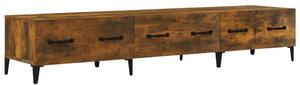 TV Cabinet Smoked Oak 150x34,5x30 cm Engineered Wood