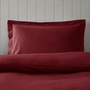 Soft & Cosy Luxury Brushed Cotton Oxford Pillowcase Red