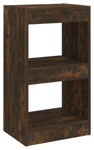 Book Cabinet/Room Divider Smoked Oak 40x30x72 cm