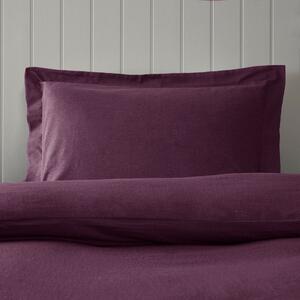 Soft & Cosy Luxury Brushed Cotton Oxford Pillowcase Purple