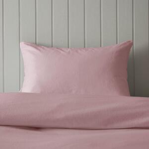 Soft & Cosy Luxury Brushed Cotton Standard Pillowcase Pair Pink