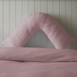 Soft & Cosy Luxury Brushed Cotton V-Shape Pillowcase Pink