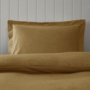 Soft & Cosy Luxury Brushed Cotton Oxford Pillowcase Gold