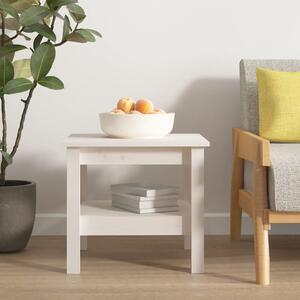 Coffee Table White 45x45x40 cm Solid Wood Pine