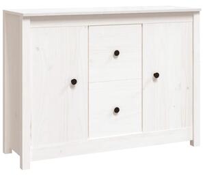 Sideboard White 100x35x74 cm Solid Wood Pine
