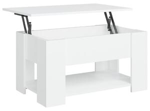 Coffee Table White 79x49x41 cm Engineered Wood