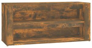 Shoe Rack Smoked Oak 100x35x45 cm Engineered Wood
