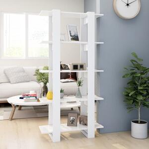 Book Cabinet/Room Divider White 80x30x160 cm Engineered Wood
