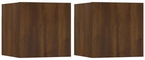 Wall Mounted TV Cabinet 2 pcs Brown Oak 30.5x30x30 cm