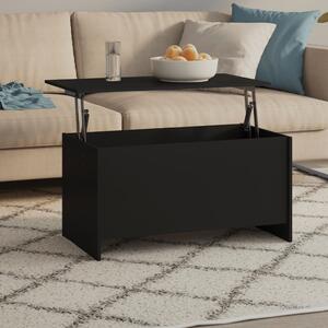 Coffee Table Black 102x55.5x52.5 cm Engineered Wood