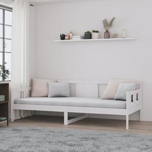 Day Bed White Solid Wood Pine 90x190 cm