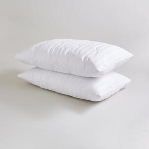 Hotel Luxury Cotton Pillow Protector Pair White