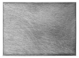 Set of 4 Silver Foil Placemats Silver