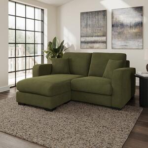 Carson Tonal Boucle Compact Corner Chaise Sofa