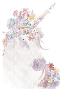 Art Print Unicorn Floral, Studio Collection