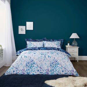Winter Eucalyptus Duvet Cover and Pillowcase Set Blue/White