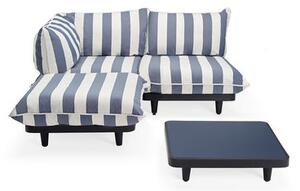 Paletti set Corner sofa - / Set: coffee table 90 x 90 cm + sofa L 180 cm (left-hand arm rest) by Fatboy Blue