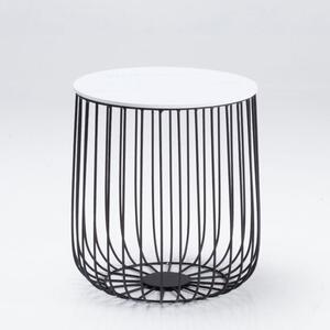 Enzo Side Table, Marble Effect