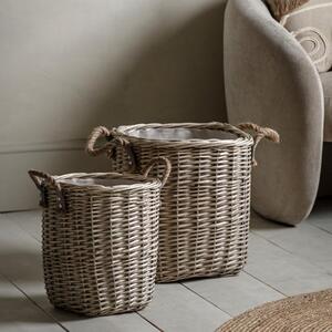 Set of 2 Dara Square Storage Baskets