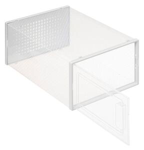 Set of 2 Stackable Clear Shoe Boxes