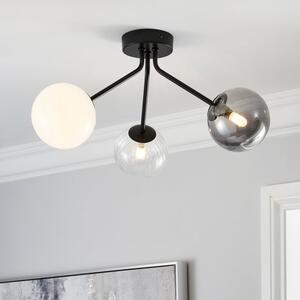 Nila 3 Light Semi Flush Ceiling Light