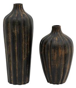 Set of 2 Kairo Metal Vases